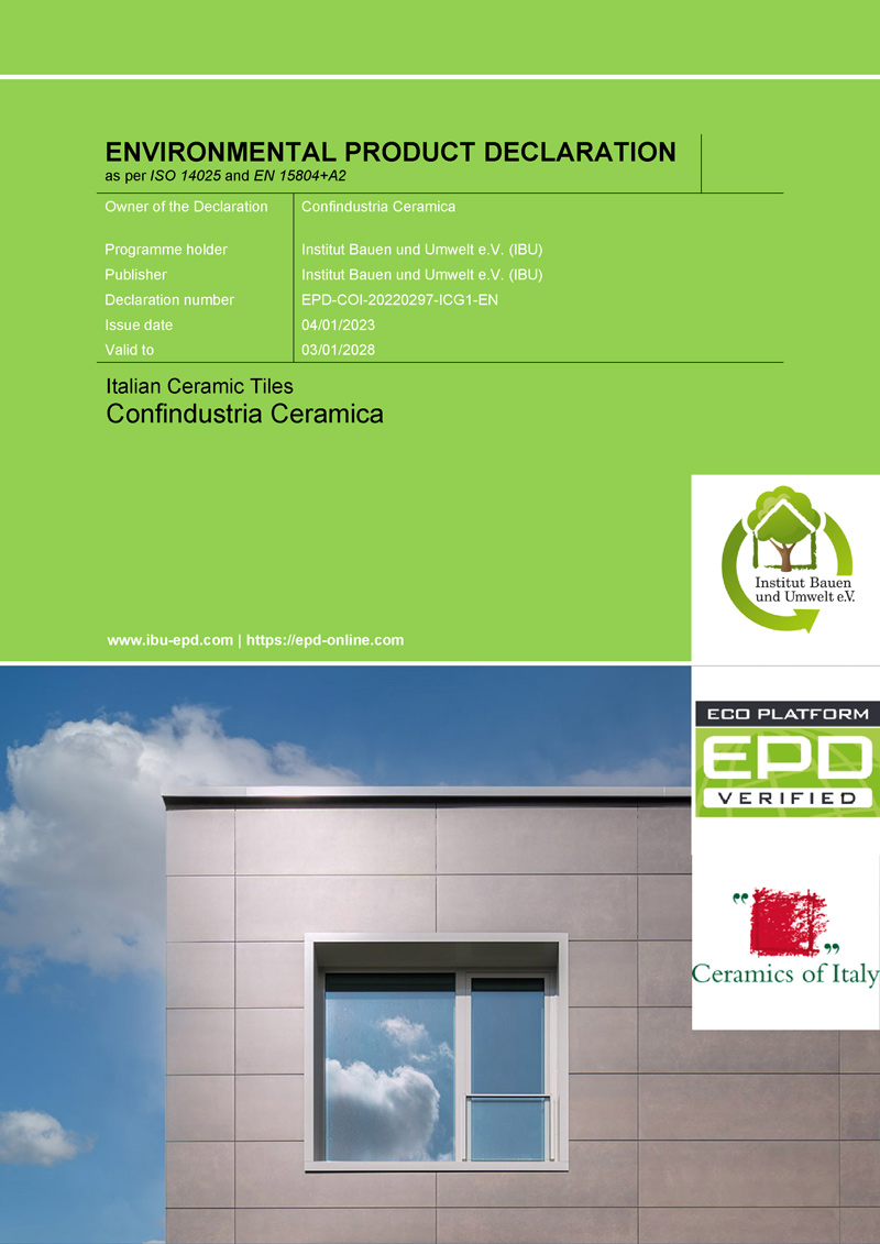 EPD Italian ceramic tiles